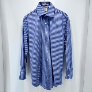 Peter Millar 16 EASY CARE Nanoluxe Button Shirt Long‎ Sleeve Striped Read